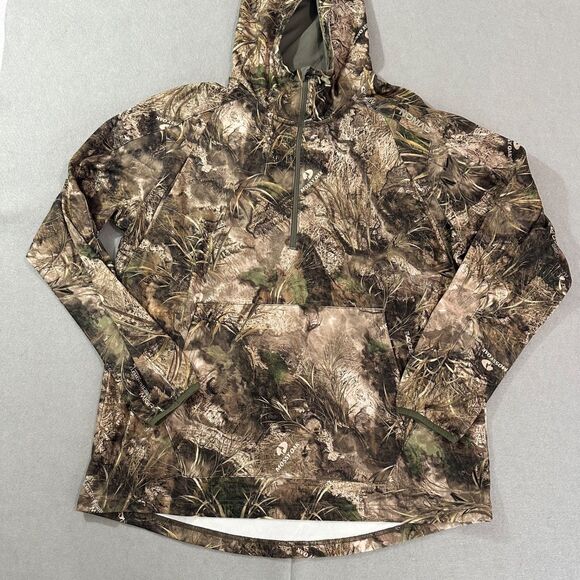 Nomad Other - Nomad WPF Hunting Hoodie Mossy Oak Migrate Camo 1/4 Zip Mens Size L N1300052